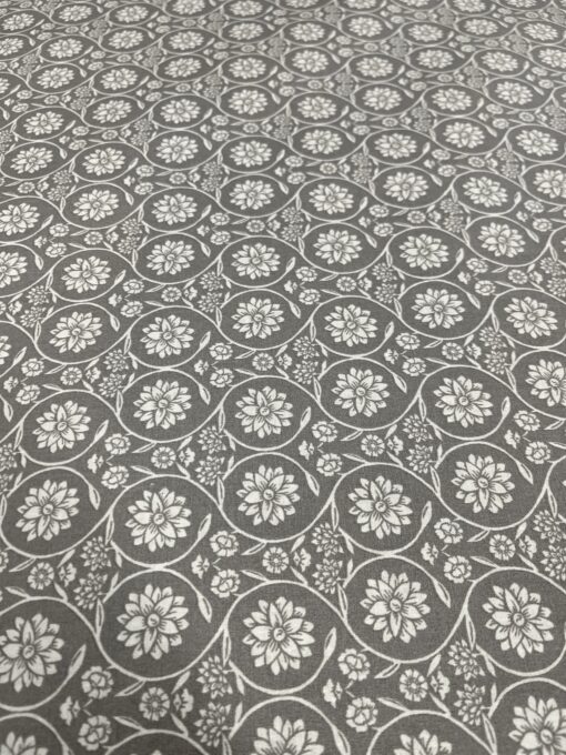 Beschichtete Baumwolle Ranke gris