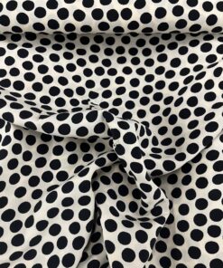 Viskose Dotties auf offwhite