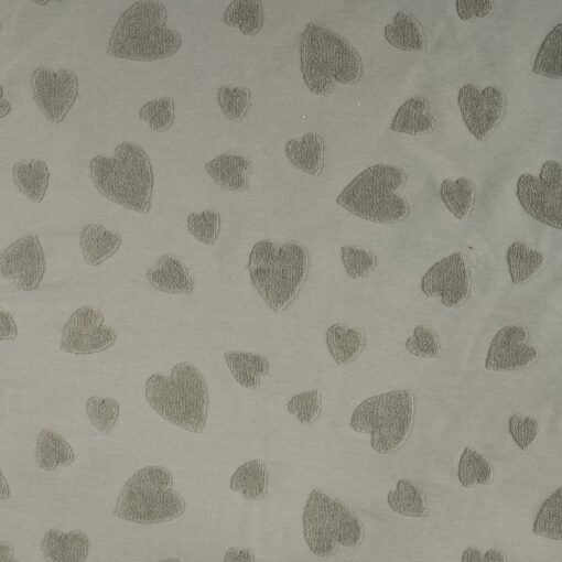Jersey Jacquard Heart khaki