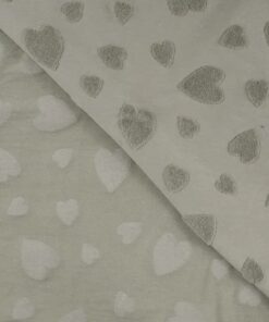 Jersey Jacquard Heart khaki