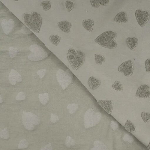 Jersey Jacquard Heart khaki