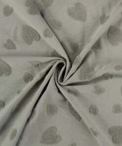Jersey Jacquard Heart khaki