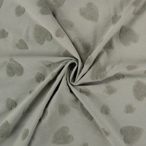 Jersey Jacquard Heart khaki
