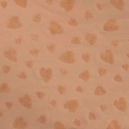 Jersey Jacquard Heart salmon