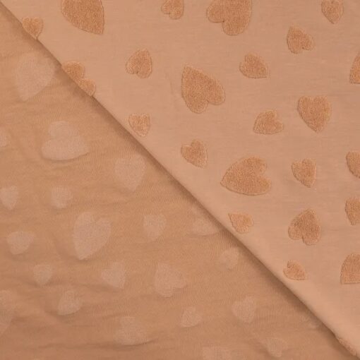 Jersey Jacquard Heart salmon