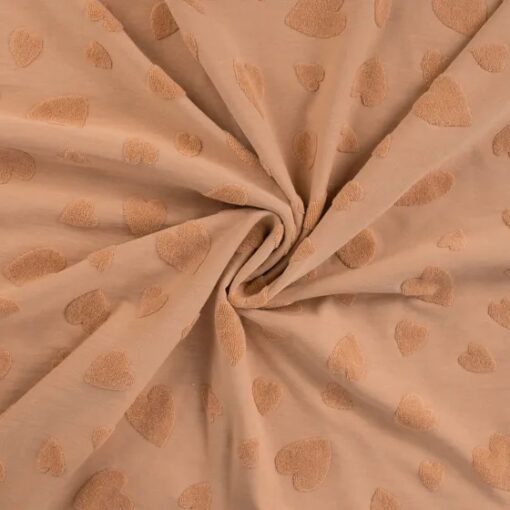 Jersey Jacquard Heart salmon
