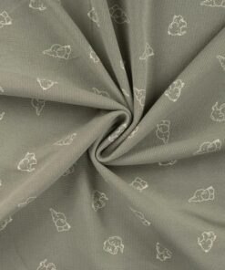Waffeljersey Elefant khaki