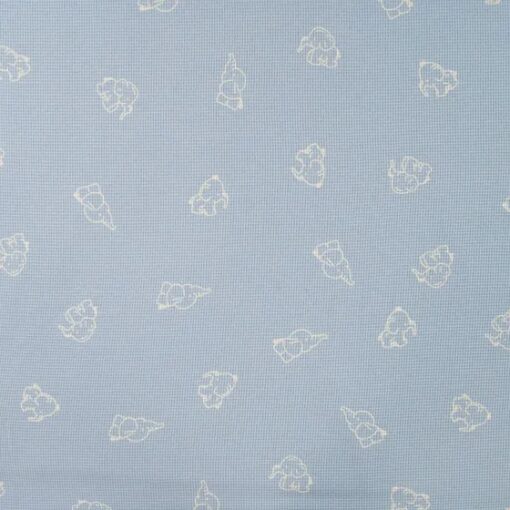 Waffeljersey Elefant blue