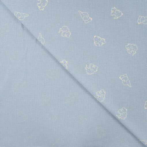 Waffeljersey Elefant blue
