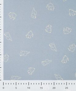 Waffeljersey Elefant blue