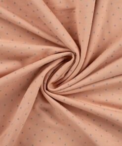 French Terry glitter dots salmon