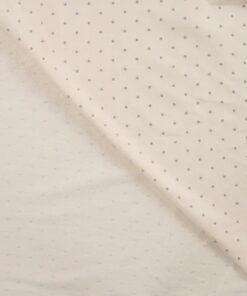French Terry glitter dots champagner