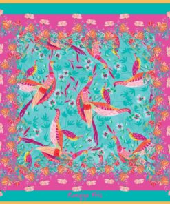 Viskose Roeqiya Fris Pareo Birds Panel