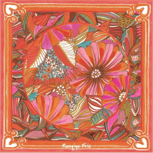 Viskose Roeqiya Fris Pareo Flowers Panel