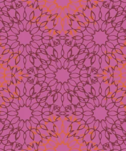 Viskose Mandala pink
