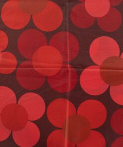 Regenponcho Stoff Blume rot