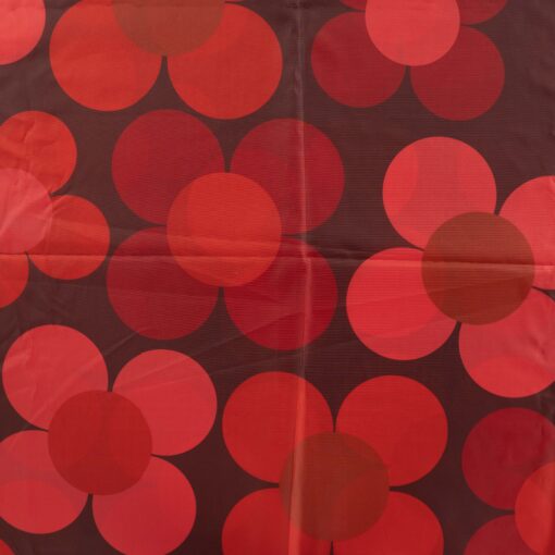 Regenponcho Stoff Blume rot
