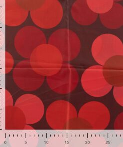 Regenponcho Stoff Blume rot