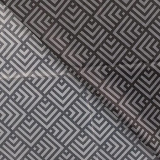 Regenponcho Stoff Geometrisch
