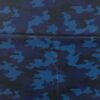 Regenponcho Stoff Camouflage blau