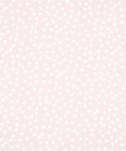 100% Baumwolle Pallino rosa