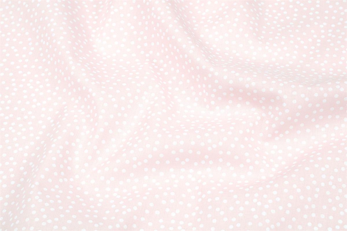 100% Baumwolle Pallino rosa