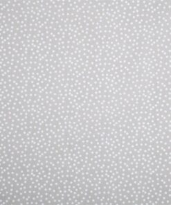 100% Baumwolle Pallino silber