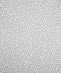 100% Baumwolle Pallino silber