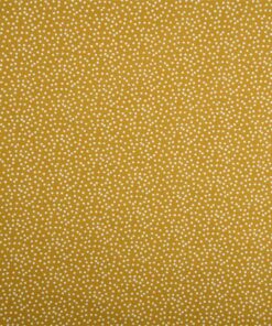 100% Baumwolle Pallino senf