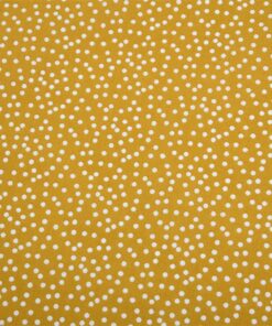 100% Baumwolle Pallino senf