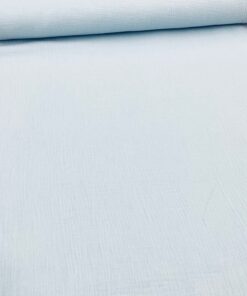 Baumwolle Musselin Uni soft blue