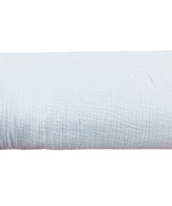 Baumwolle Musselin Uni soft blue