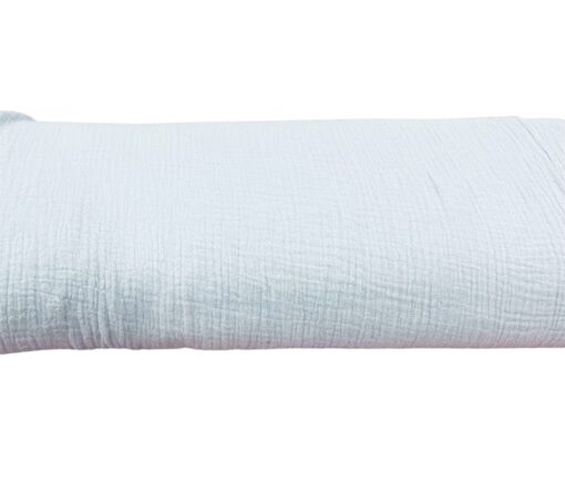 Baumwolle Musselin Uni soft blue