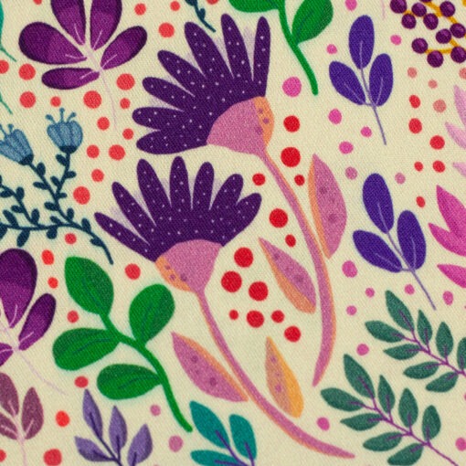 Viskose In full Bloom ecru by Emjo Design