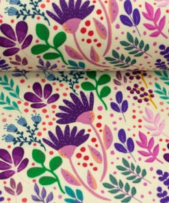 Viskose In full Bloom ecru by Emjo Design