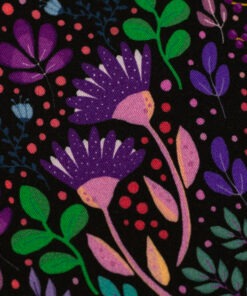 Viskose In full Bloom schwarz by Emjo Design