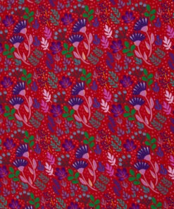 Viskose In full Bloom rot by Emjo Design