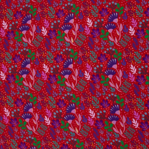 Viskose In full Bloom rot by Emjo Design