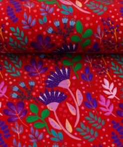 Viskose In full Bloom rot by Emjo Design