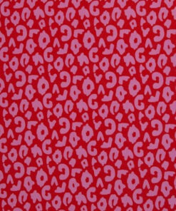 Canvas Happy Leo rot by Cherry Picking