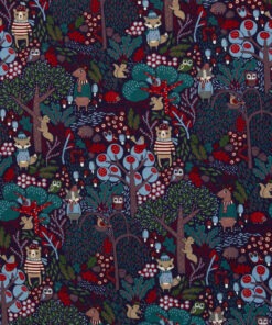 French Terry In the woods bienvenido colorido