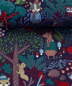 French Terry In the woods bienvenido colorido