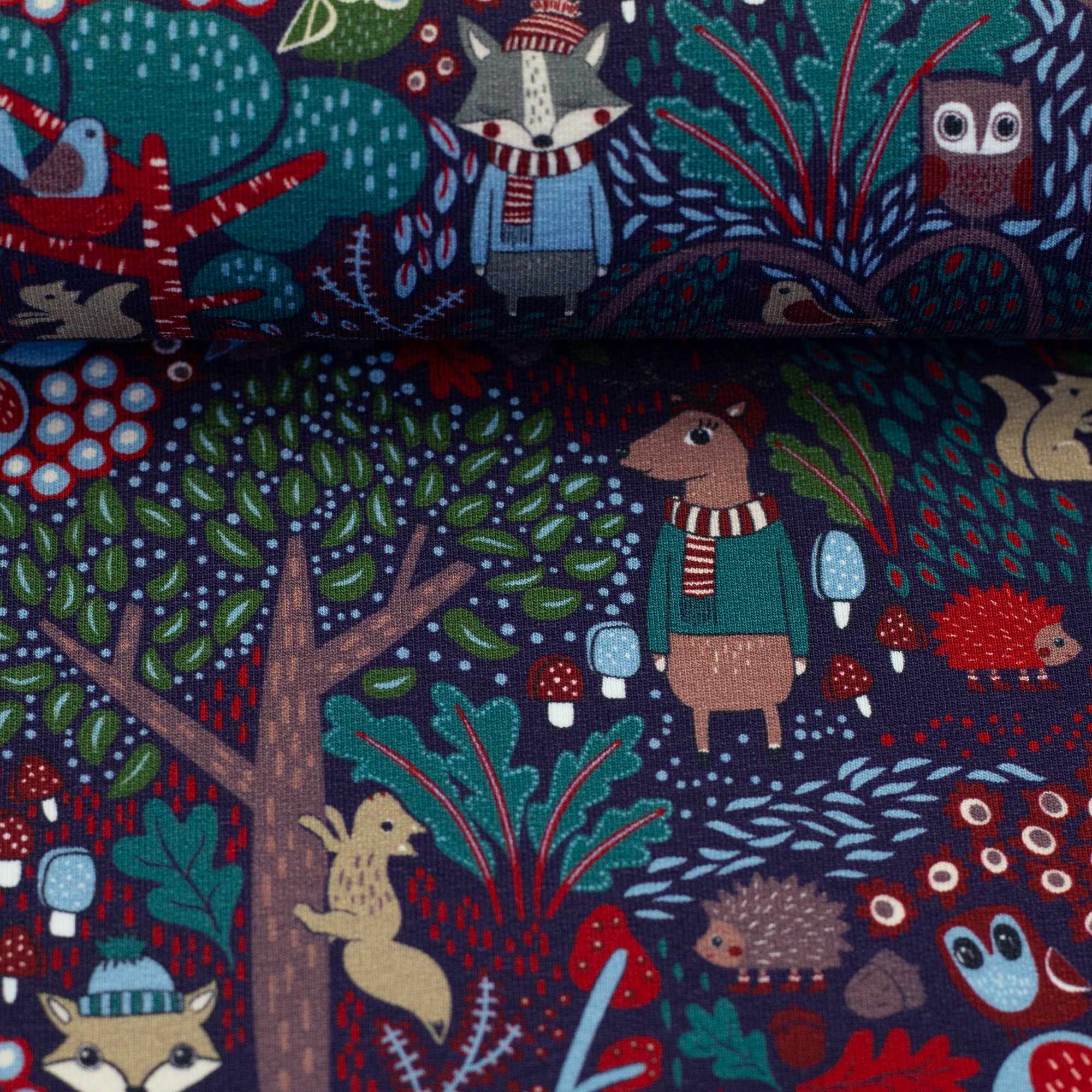 French Terry In the woods bienvenido colorido