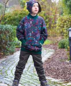 French Terry In the woods bienvenido colorido