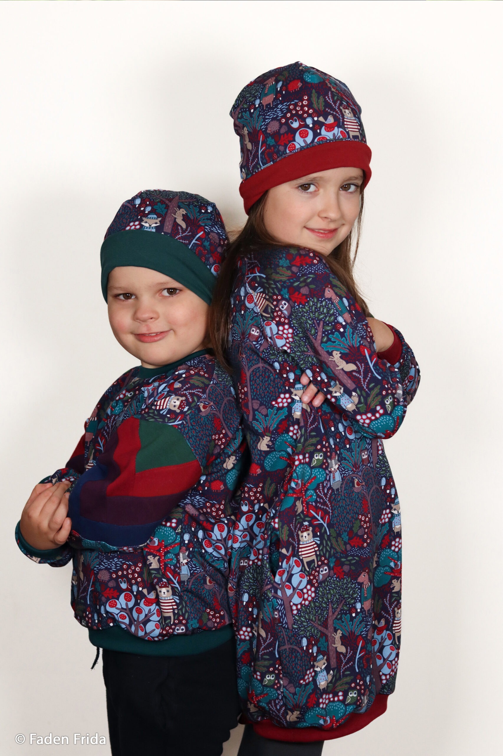 French Terry In the woods bienvenido colorido