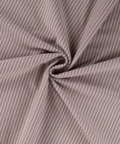 Jersey small stripes taupe