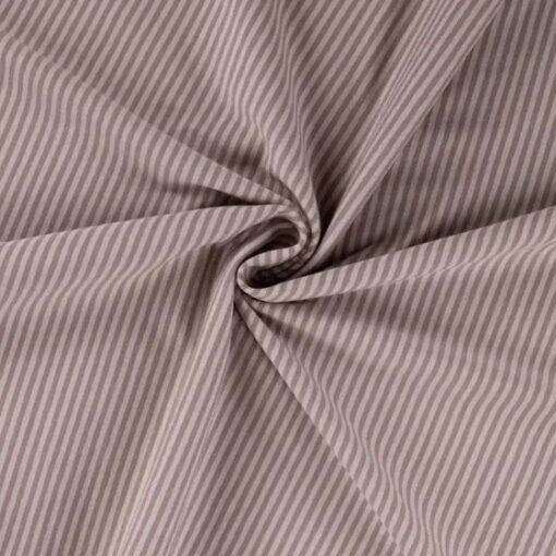 Jersey small stripes taupe