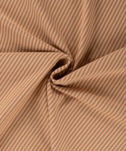 Jersey small stripes caramel