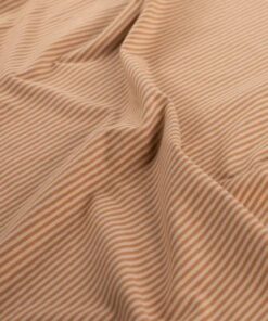 Jersey small stripes caramel