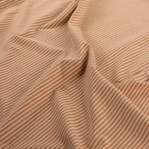 Jersey small stripes caramel